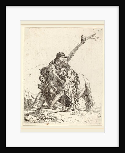 Youth, Sage, and Attendant with Horse by Giovanni Battista Tiepolo