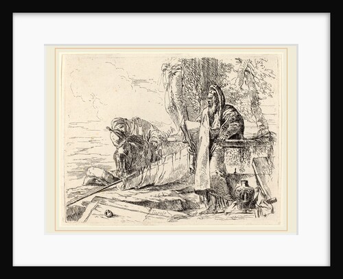 Standing Philosopher and Two Other Figures by Giovanni Battista Tiepolo