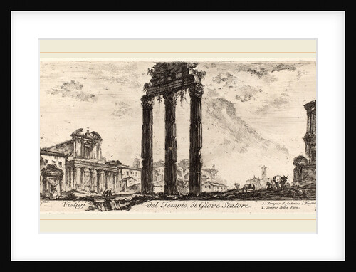 Vestigi del tempio del Giove Statore, 1748 by Giovanni Battista Piranesi