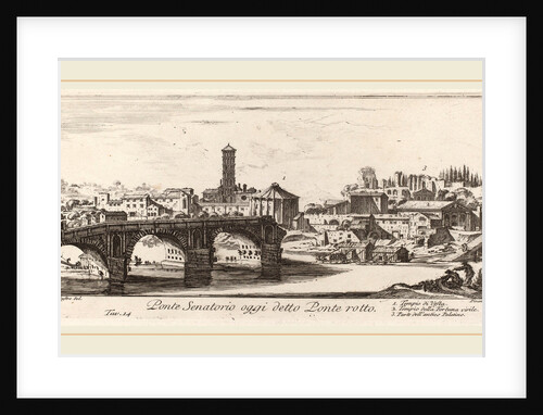Ponte Senatorio oggi detto Ponte Rotto, 1748 by Giovanni Battista Piranesi