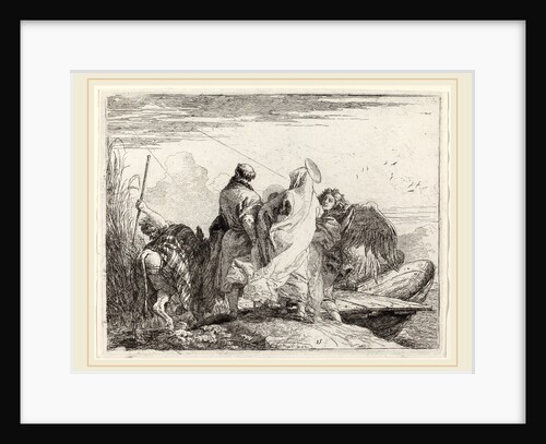 The Holy Family Preparing to Embark by Giovanni Domenico Tiepolo
