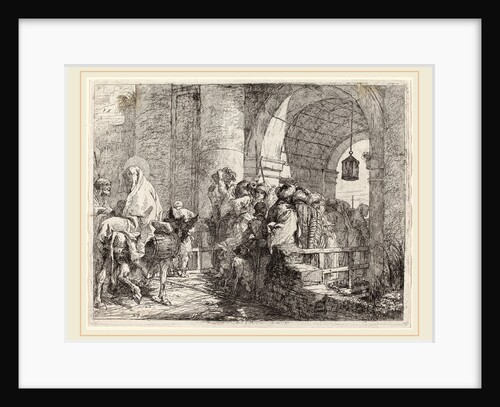 The Holy Family Arriving at a City Gate by Giovanni Domenico Tiepolo