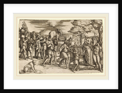 Abraham Paying Tithes to Melchisedek by Battista Franco