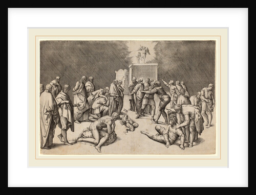 The Arc of the Lord in the Temple of Dagon by Battista Franco