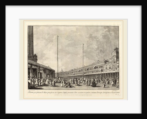 Procession on Corpus Christi Day in the Piazza San Marco by Giovanni Battista Brustolon
