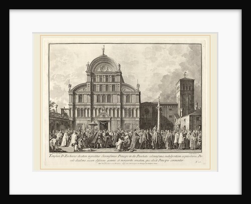 Visit of the Doge to San Zaccaria on Easter Day by Giovanni Battista Brustolon