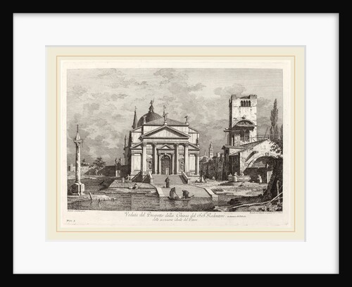 Veduta del Prospetto della Chiesa del SS. Redentore, 1742 by Fabio Berardi