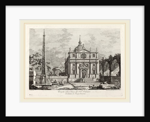 Prospetto della Chiesa del SS. Salvatore, 1742 by Fabio Berardi