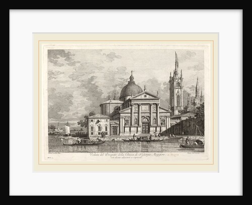 Veduta del Prospetto della Chiesa di S. Giorgio Maggiore, 1742 by Joseph Wagner