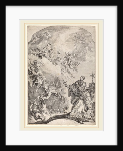 Saint Gregoire I Delivering Souls from Purgatory, 1744 by Francesco Fontebasso