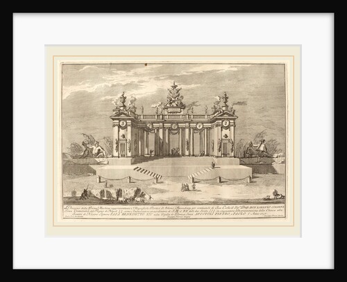 The School of Athens Arcades, for the Chinea Festival, 1757 by Giuseppe Pozzi