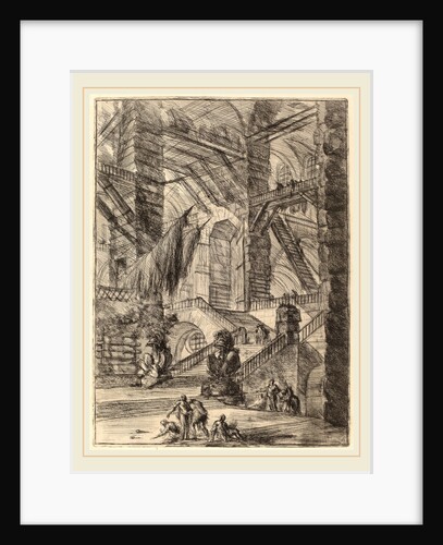 The Staircase with Trophies by Giovanni Battista Piranesi