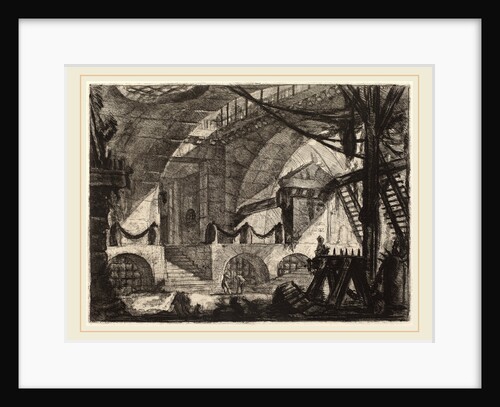 The Sawhorse, 1780s by Giovanni Battista Piranesi