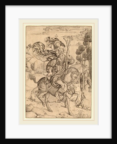 Saint Christopher on Horseback, c. 1490 by Master I.A.M. of Zwolle