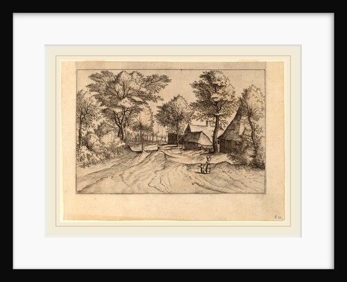 Village Road with Farm and Sheds by Johannes and Lucas van Doetechum