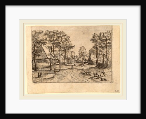 Village Street by Johannes van Doetechum the Elder and Lucas van Doetechum
