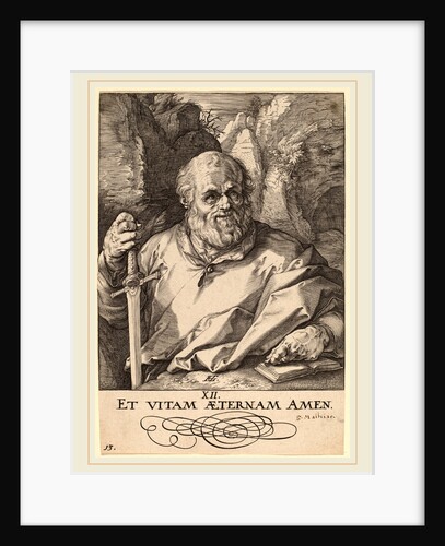 Saint Matthias, probably 1589 by Hendrik Goltzius