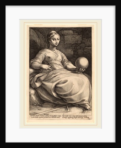 Erato, probably 1592 by Hendrik Goltzius