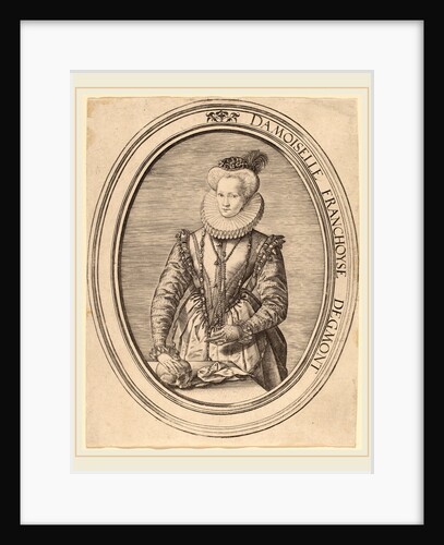 Countess Francoise d'Egmond, 1580 by Hendrik Goltzius