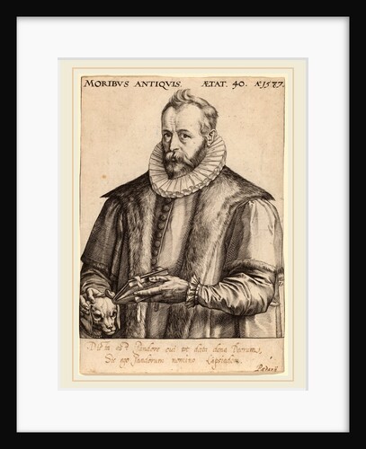 Justus Lipsius, 1587 by Hendrik Goltzius