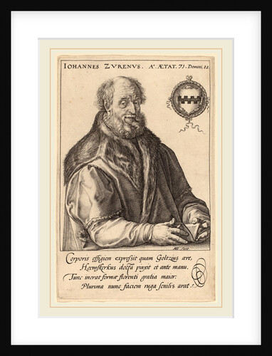Johannes Zurenus, 1590 by Hendrik Goltzius