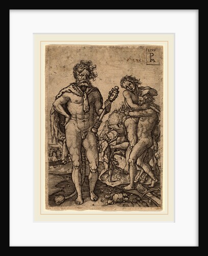 Hercules and Antaeus, 1577 by Peter Maes