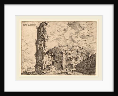 View of the Colosseum, probably 1550 by Hieronymus Cock