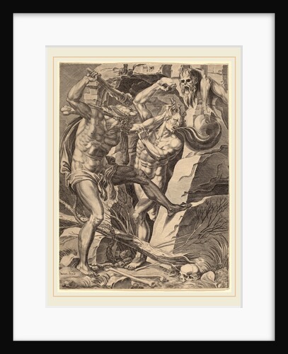 Hercules Killing Cacus, 1554 by Dirck Volckertz Coornhert