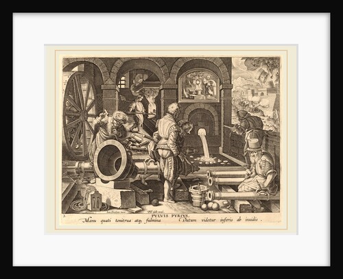 Casting of Cannons: pl.3 by Theodor Galle