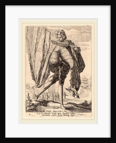 Soldier Armed with Broadsword and Shield, 1587 by Jacques de Gheyn II