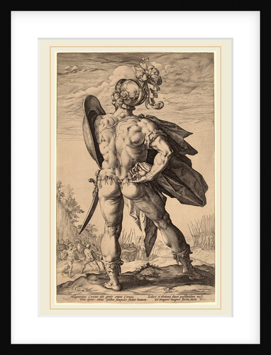 Marcus Valerius Corvus, probably 1586 by Hendrik Goltzius