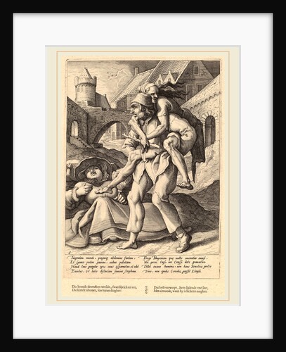 Poverty is Easier to Bear Than Luxury, c. 1592 by Workshop of Hendrik Goltzius