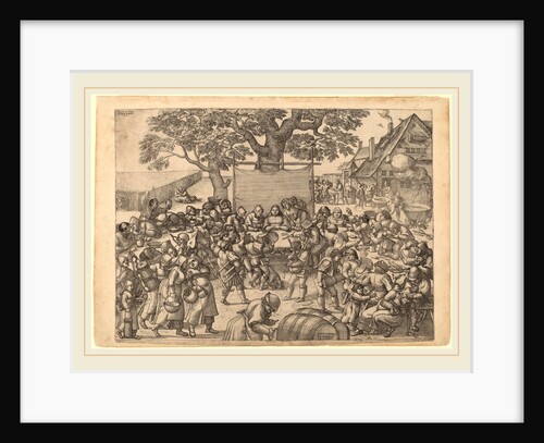 The Large Rustic Wedding Feast, 1560 by Peter van der Borcht