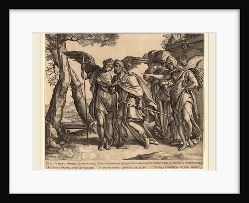 Lot and His Daughters Leaving Sodom, 1582 by Hendrik Goltzius