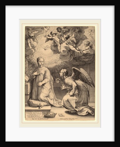 The Annunciation, 1594 by Hendrik Goltzius