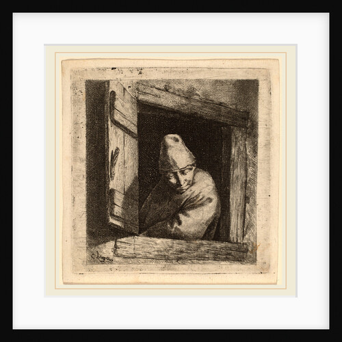 The Peasant in a Window by Cornelis Bega
