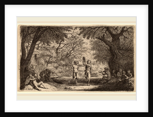 Bacchanal with a Dancing Couple in the Center by Willem Basse