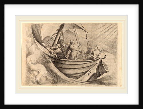 Caesar Crossing Stormy Seas, 1634 by Willem Basse