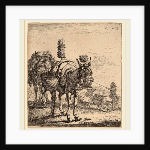 Two Mules by Karel Dujardin