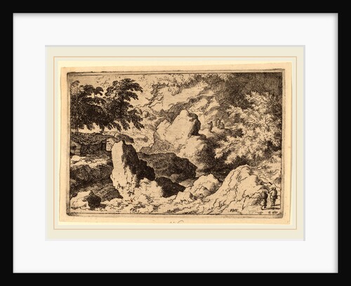 Three Men on a Rock by Allart van Everdingen