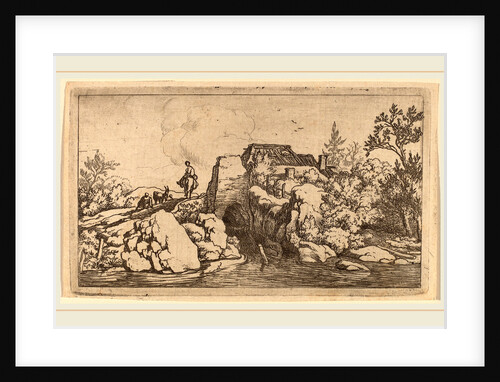 Horseman on a Stone Bridge by Allart van Everdingen