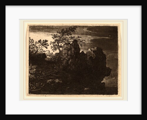 Large Rock at the River by Allart van Everdingen