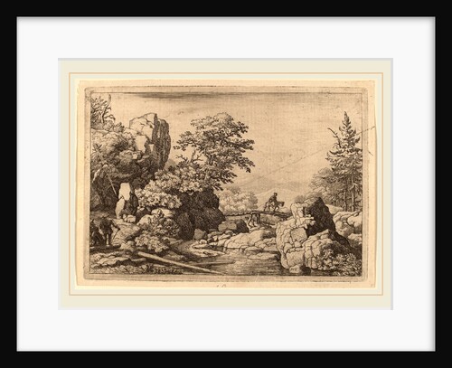 Horseman on a Bridge by Allart van Everdingen