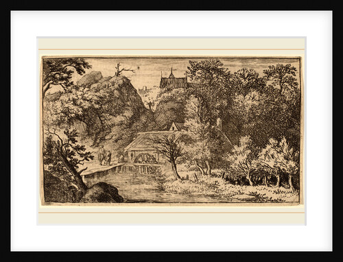 Water Mill at the Foot of a Mountain by Allart van Everdingen