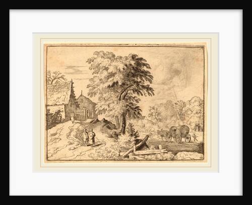 Cart with Two Draft Horses by Allart van Everdingen