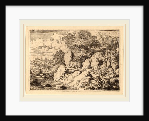 Two Horsemen on a Rocky Path by Allart van Everdingen