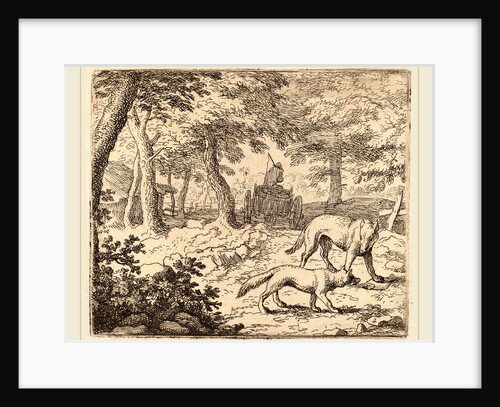 Reynard and the Wolf before the Fish Cart by Allart van Everdingen