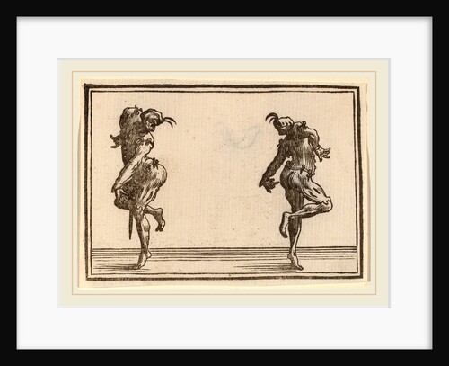 Two Pantaloons Dancing, 1621 by Edouard Eckman