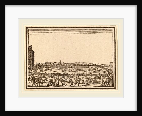 Fireworks on the Arno, Florence, 1621 by Edouard Eckman