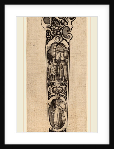 Handle for Knife or Fork, Ornamented with Figures by Hans Janssen